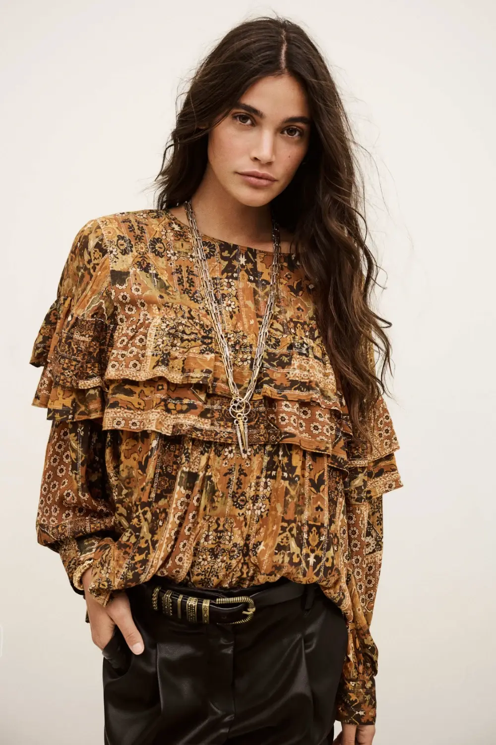 Boutique77 - חולצה Pixie – 1H25PIXI_OCRE – 2