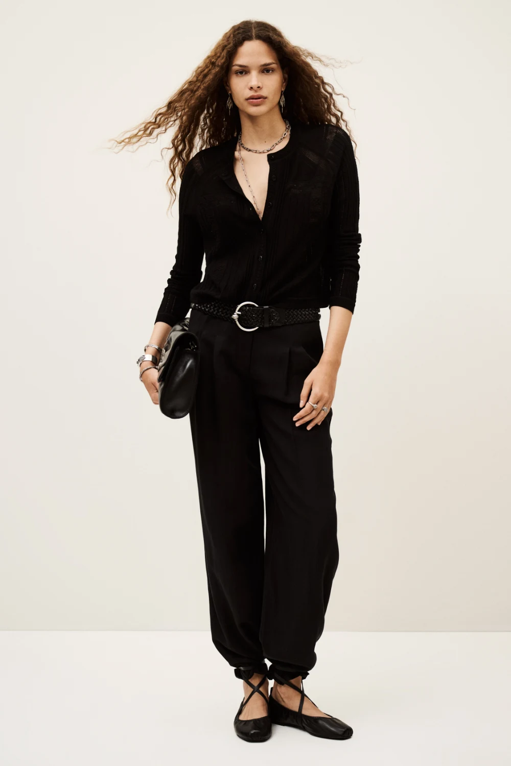 Boutique77 - קרדיגן Puria – 1H25PURI_NOIR – 1