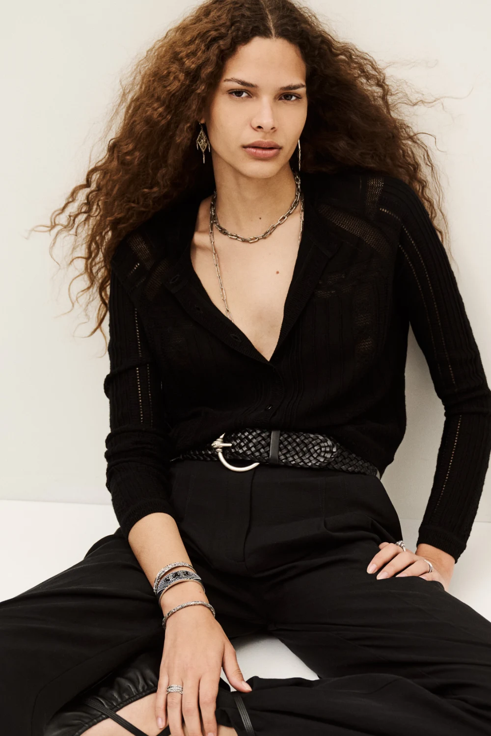 Boutique77 - קרדיגן Puria – 1H25PURI_NOIR – 2