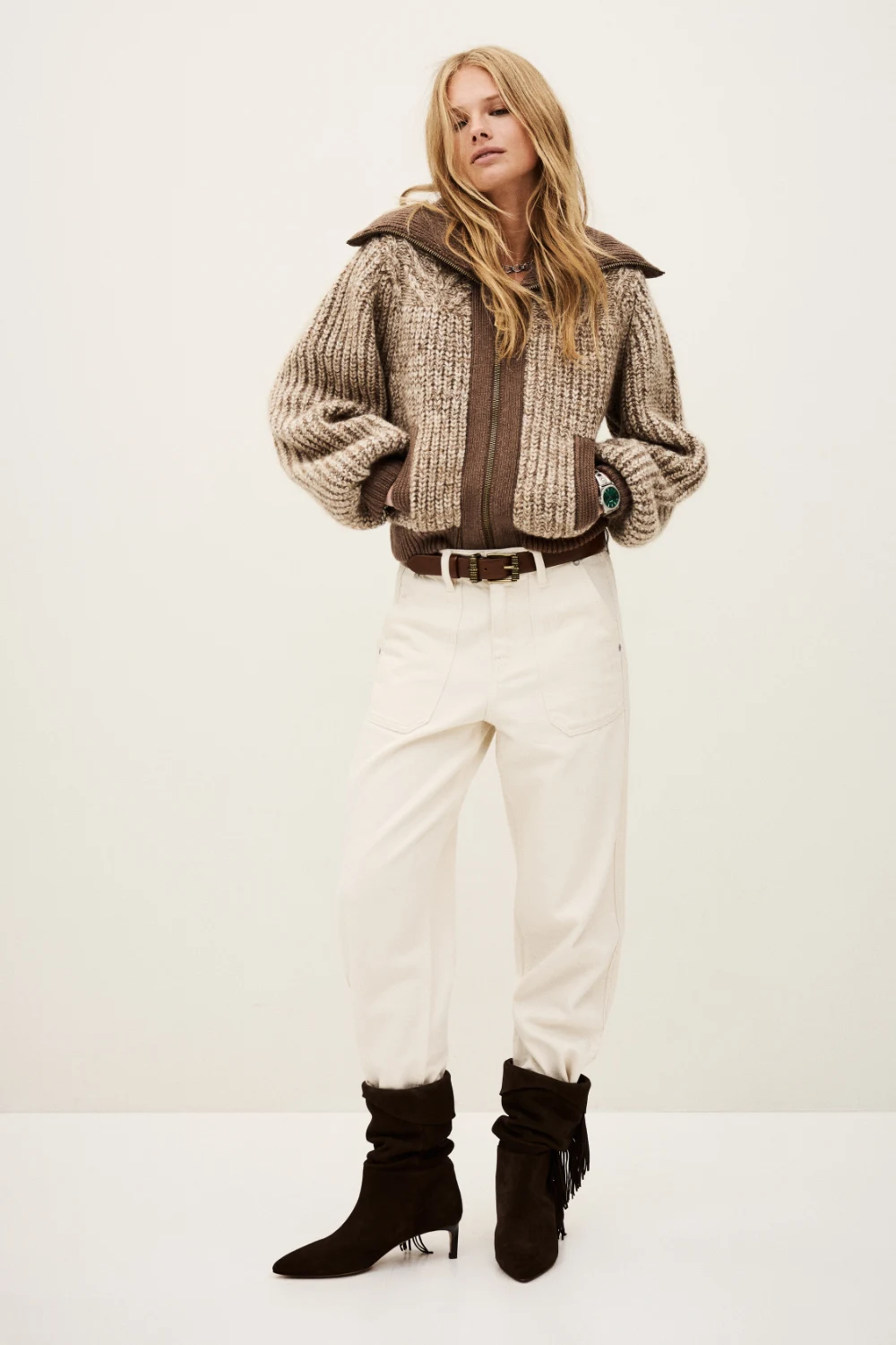 Boutique77 - קרדיגן Rabel – 1H25RABE_MARRON – 2