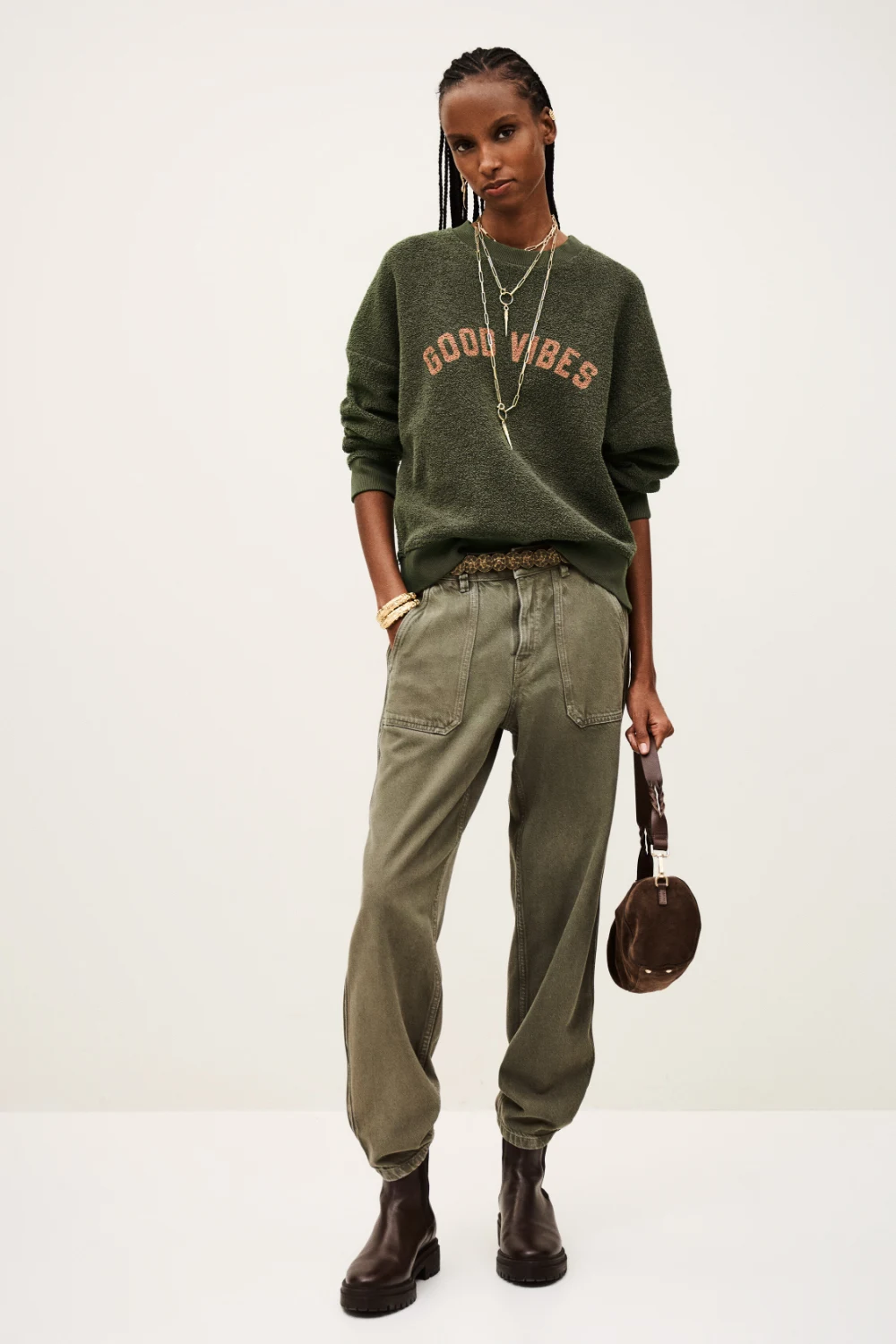 Boutique77 - סווטשירט Rob – 1H25ROB_FORET – 1