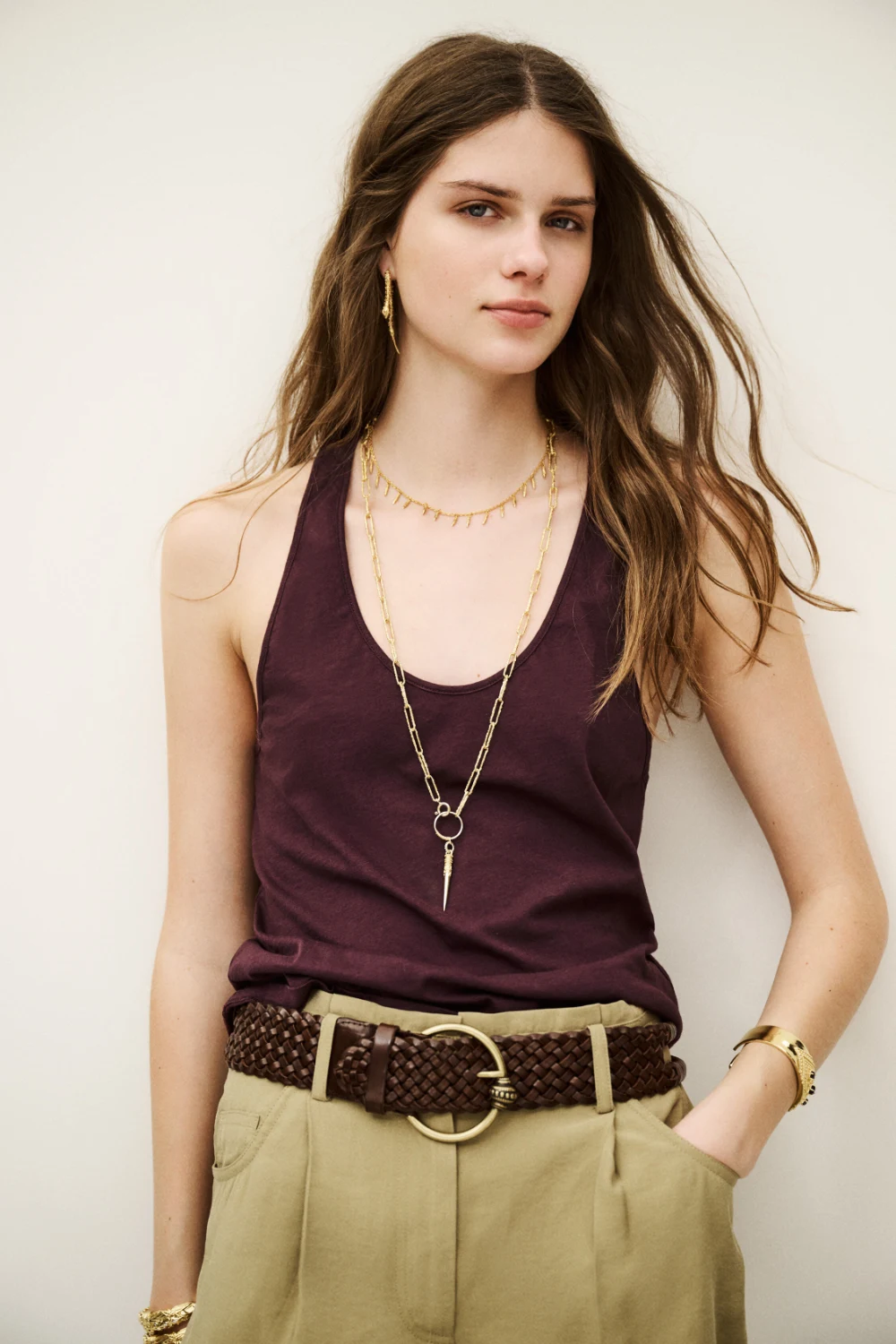 Boutique77 - חולצה Sarcy – 1H25SARC_BORDEAUX – 2