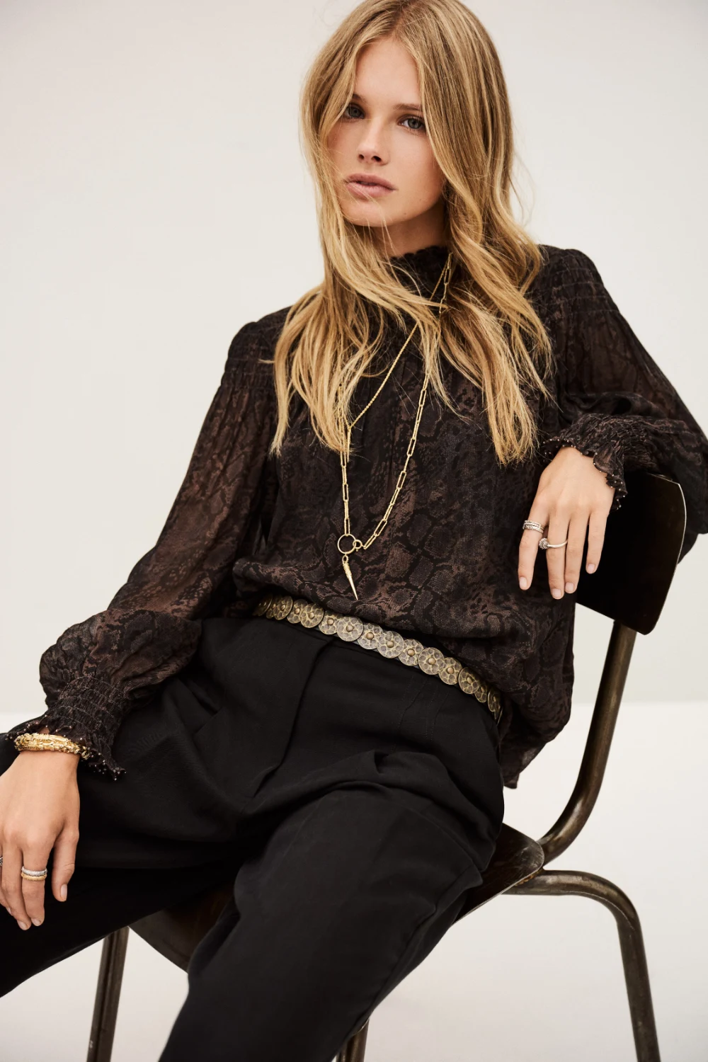 Boutique77 - חולצה Shamy – 1H25SHAM_MARRON – 1