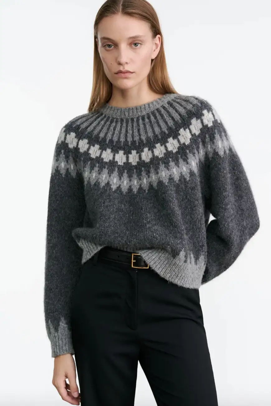 81213y003 Grey Fair Isle 1