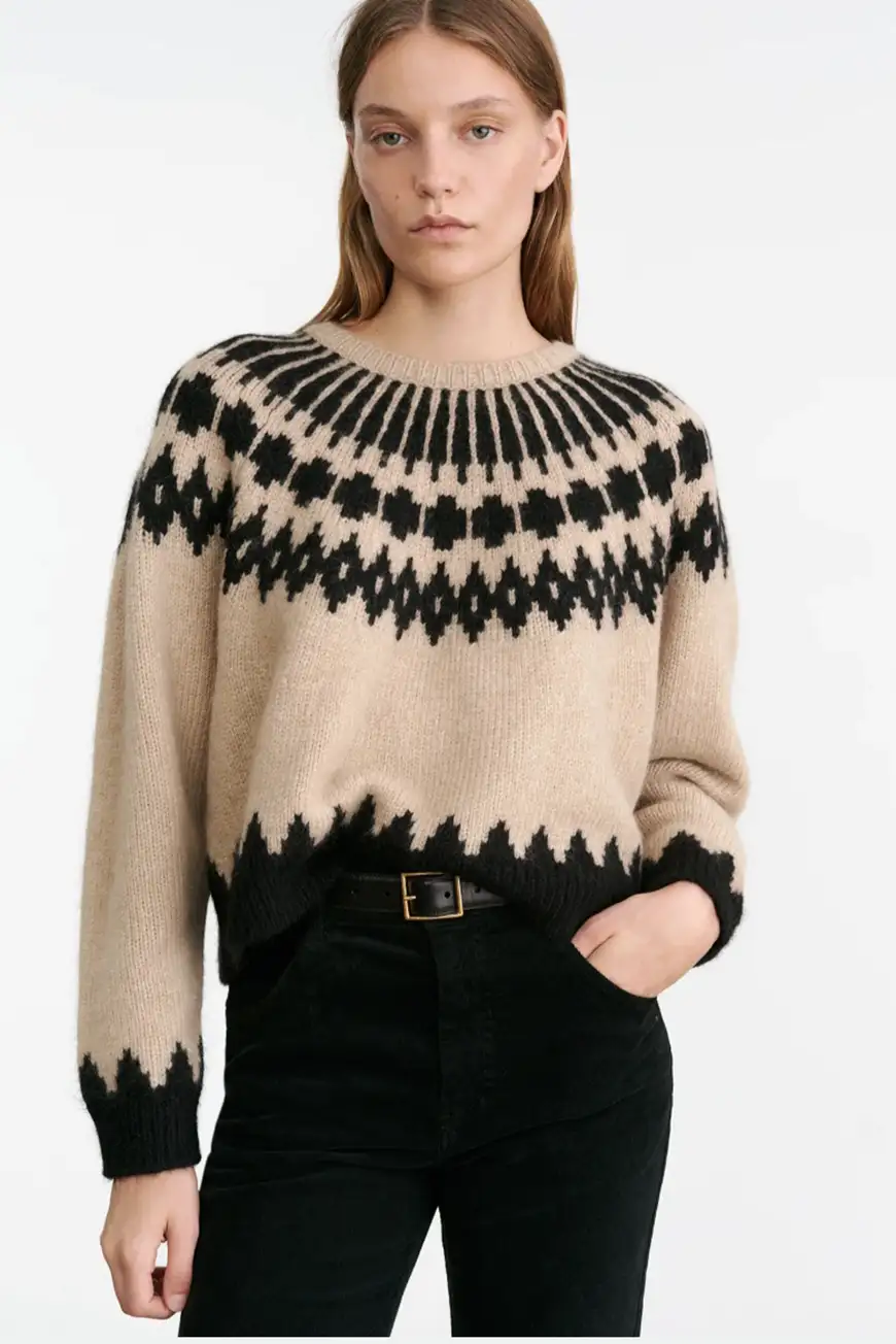 81265y182 Caramel Fairisle 1