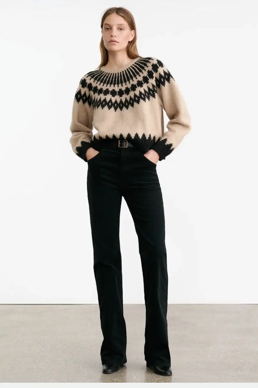 81265y182 Caramel Fairisle 2