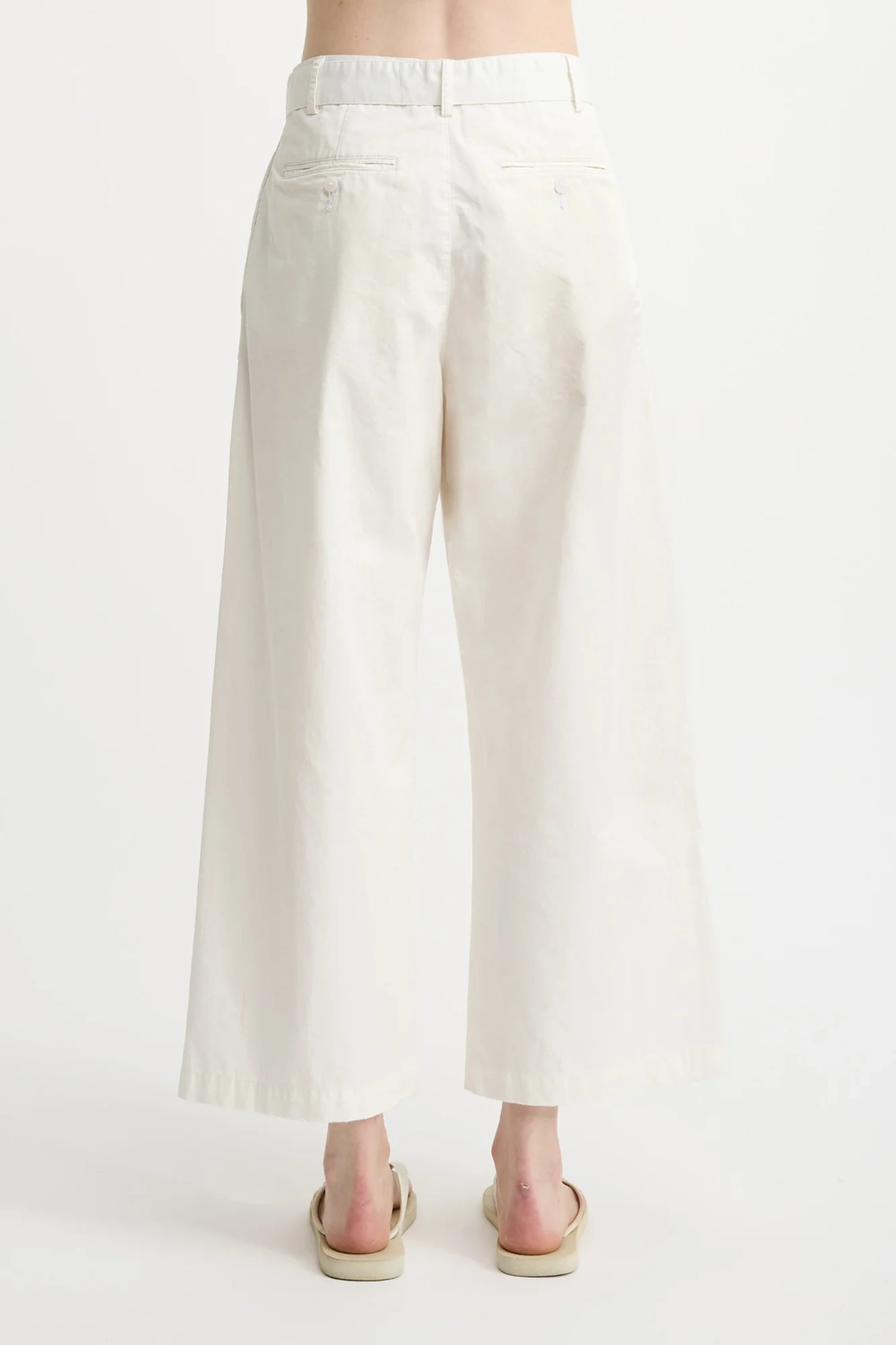 Boutique77 - מכנסיים Belted Chino – DM-DSW0094942 – white – 2