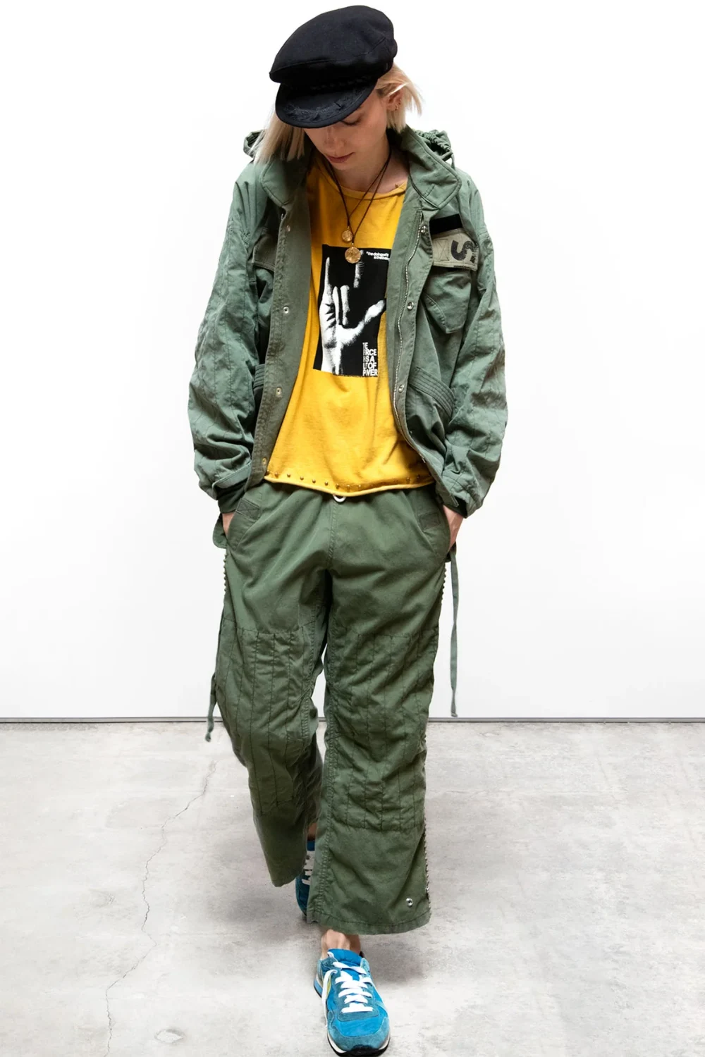 Boutique77 - חולצת טי-שירט Iloveyou Signlanguage Supervintage – FC-ACTLST002-YLPPW – yellowplant-powder – 1