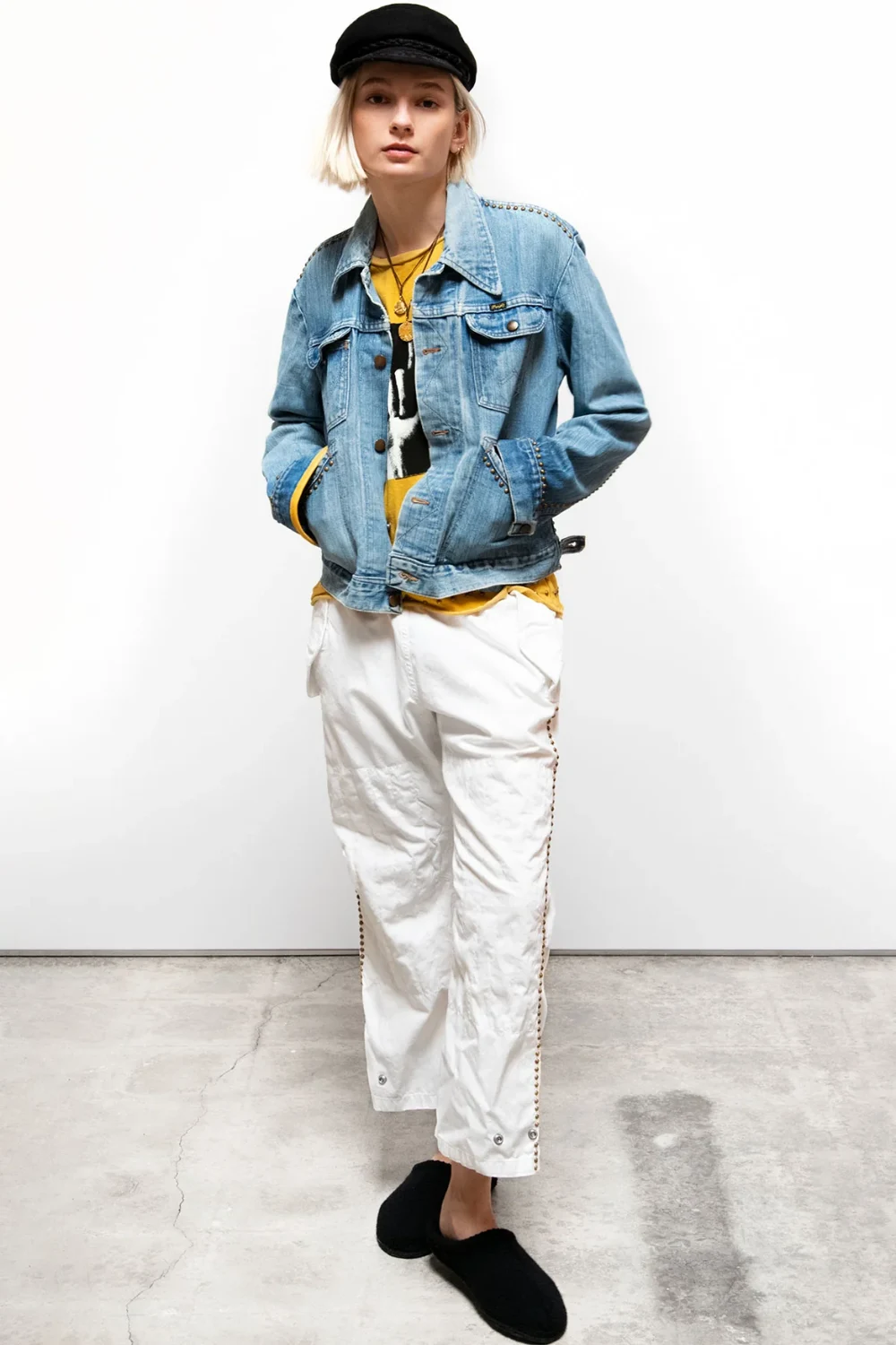 Boutique77 - חולצת טי-שירט Iloveyou Signlanguage Supervintage – FC-ACTLST002-YLPPW – yellowplant-powder – 2