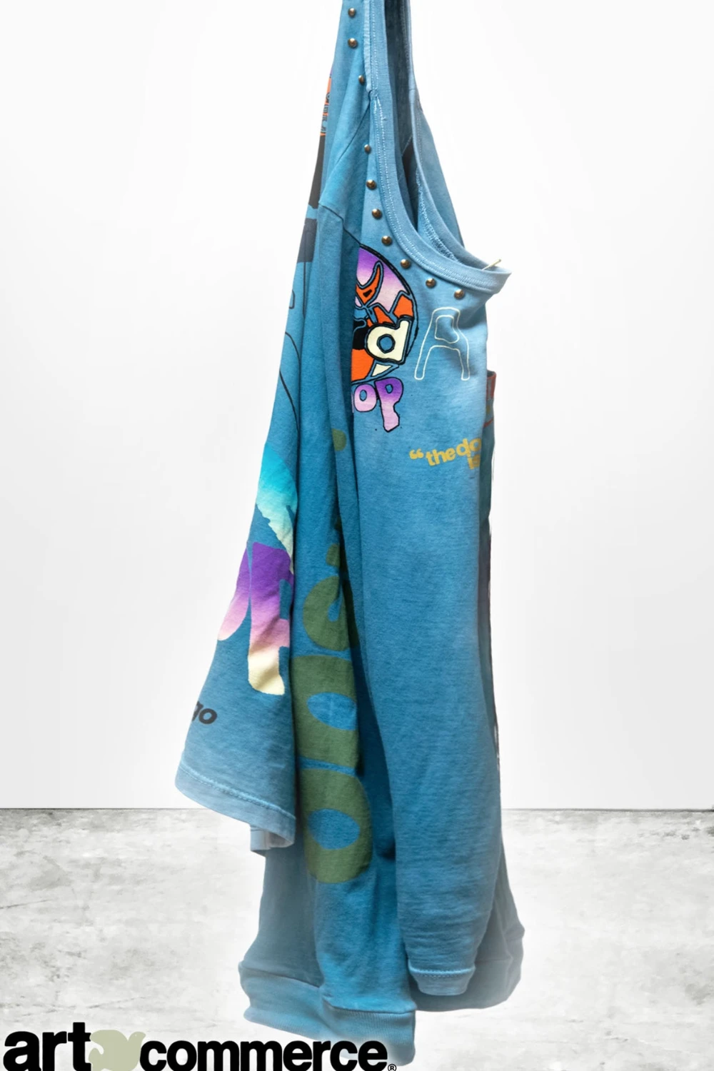 Boutique77 - חולצת טי-שירט Circa'2005 Supershop Malibu Homage Supervintage – FC-ACTLST006-BCDPW – bluecardust-powder – 3