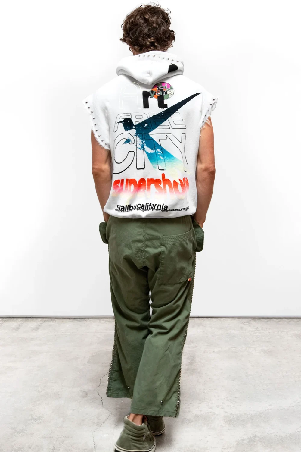 Boutique77 - Supershop Malibu Circa'2005 Supervintage Hoodie – FC-ACTPOH007-LNDWH – laundry-whites – 1