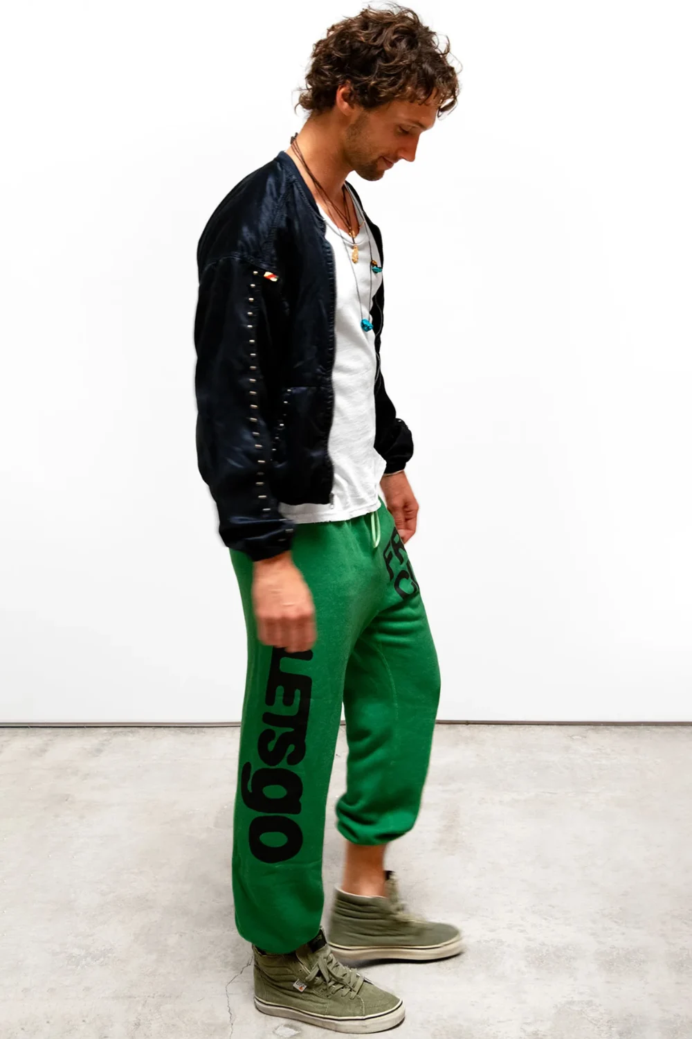 Boutique77 - מכנסי פוטר Circa'99 Oldschool – FC-FCBSWP081-SCLGN – school-green – 2