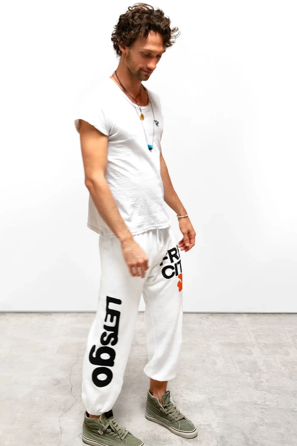 Boutique77 - מכנסי פוטר Circa'99 Oldschool – FC-FCBSWP081-SPWHT – superwhite – 3