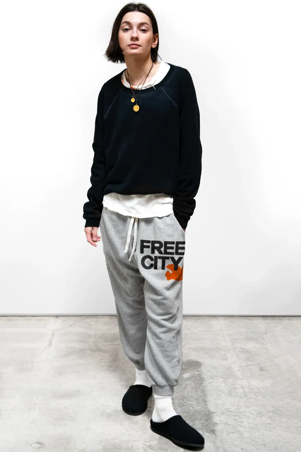 Boutique77 - מכנסי פוטר Heather Pocket – FC-FCBSWP090-HGYOR – heather-orange – 1