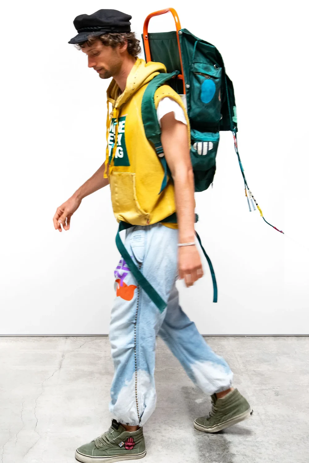 Boutique77 - Wonderland Superyumm Cutoff Hoodie – FC-FCTPOH077-YLPPW – yellowplant-powder – 2