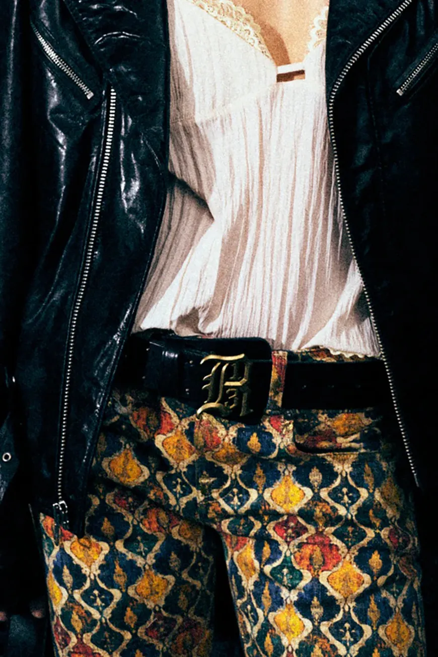 Boutique77 - ג’ינס Boy Straight – R13W0091D388A – gold-orange-ikat – 1