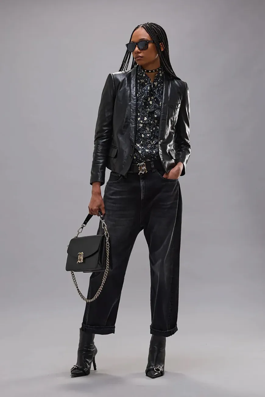 Boutique77 - ג’ינס Tailored Drop – R13W6452D390A – essex-black – 1