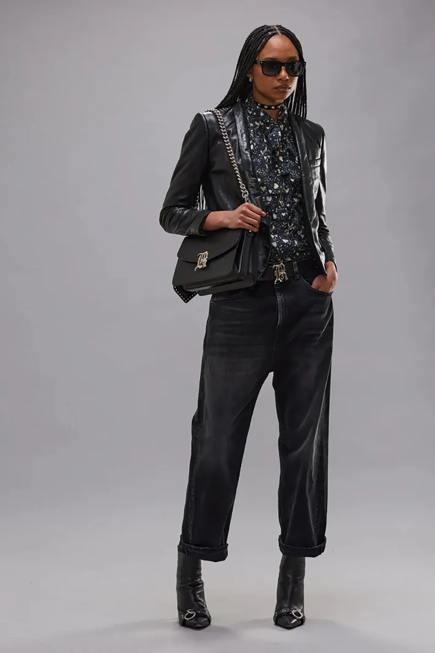 Boutique77 - ג’ינס Tailored Drop – R13W6452D390A – essex-black – 1