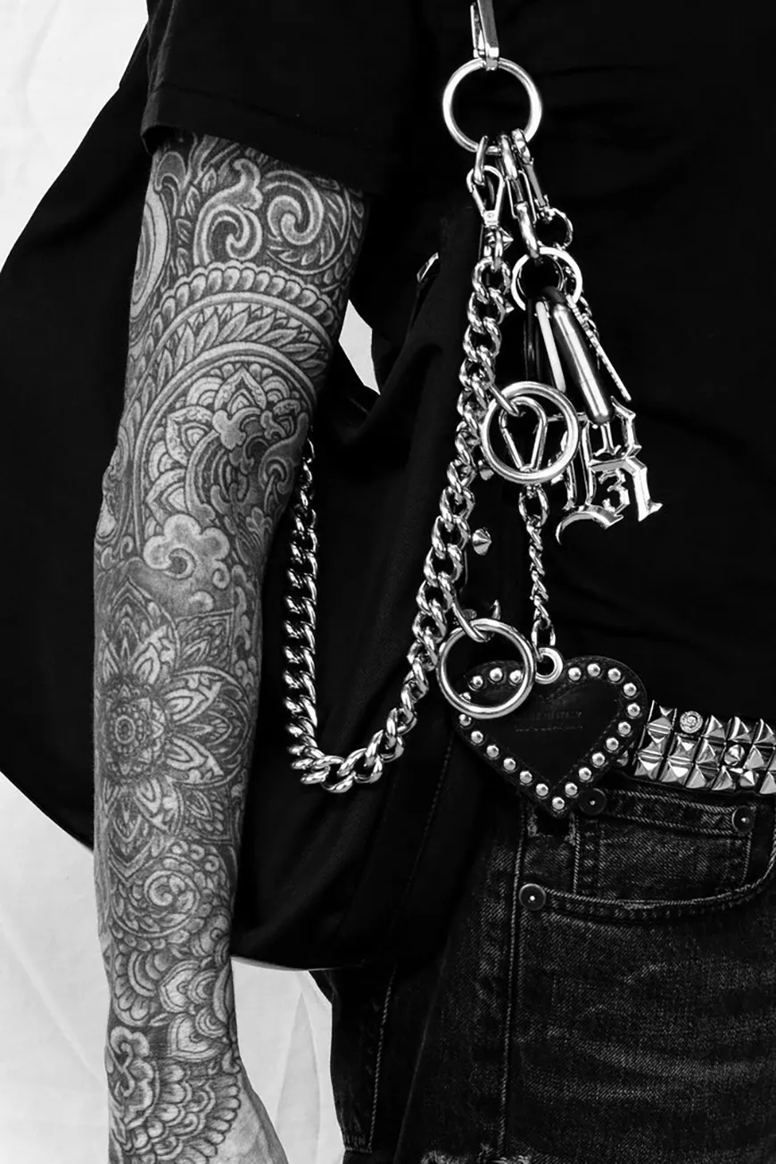 Boutique77 - מחזיק מפתחות R13 – R13WA076A008 – silver – 1