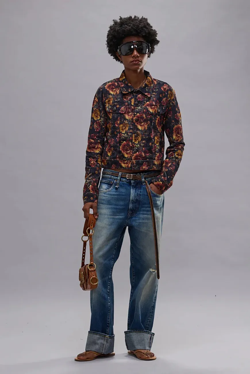 Boutique77 - ג’ינס Cuffed X-Bf – R13WD111D382C – abyss-selvedge-blue – 1