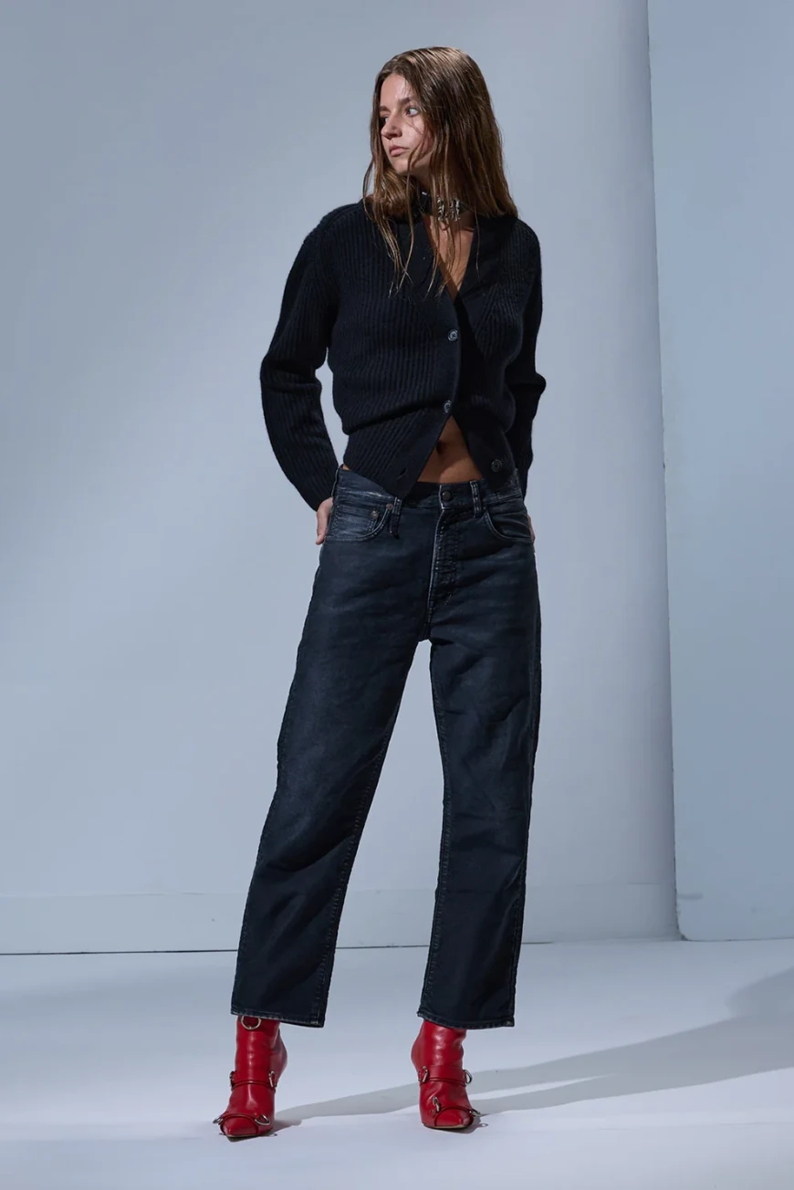 R13wd211d372a Black Garment Dyed Moleskin 1