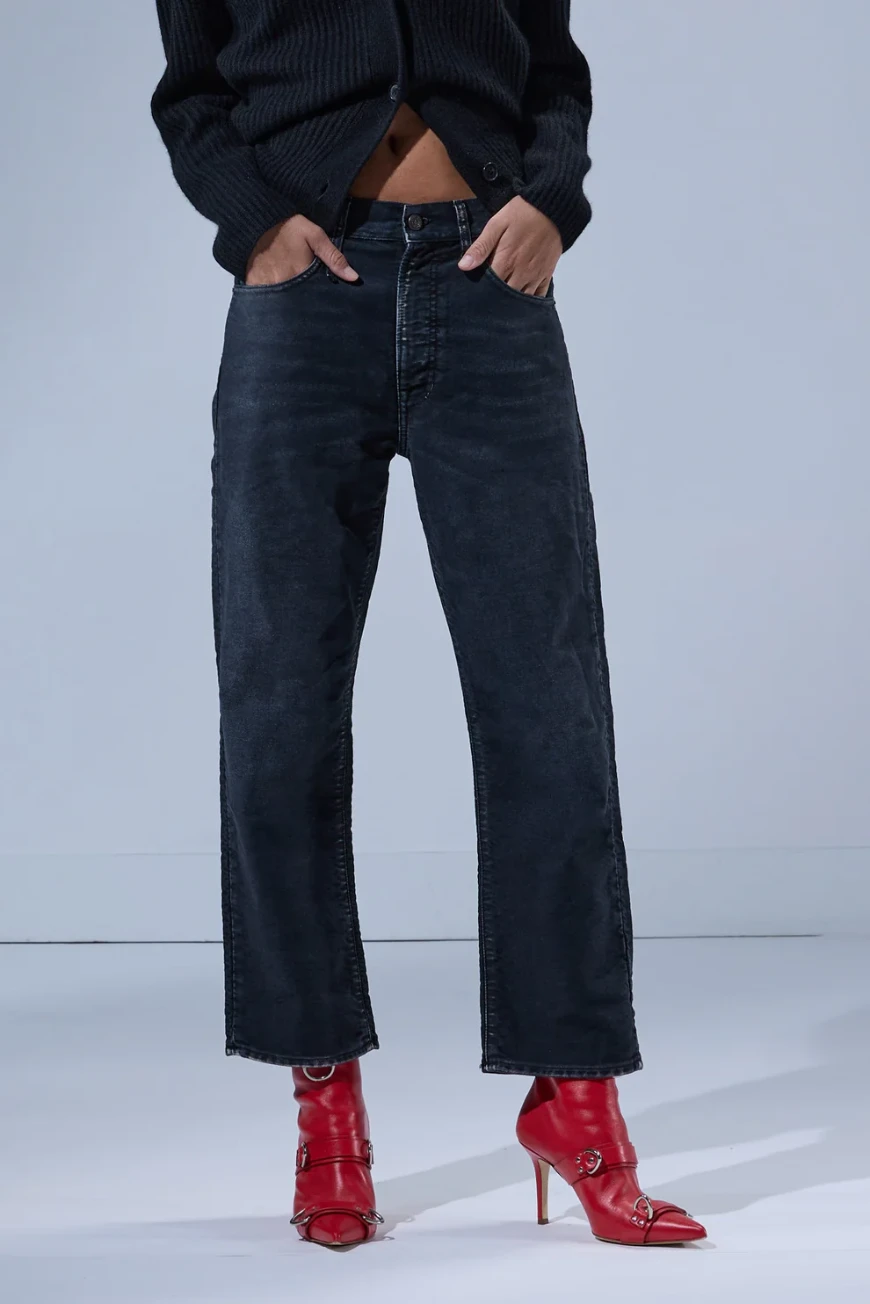 R13wd211d372a Black Garment Dyed Moleskin 2