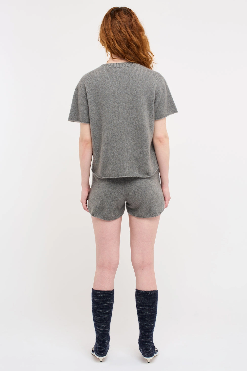 Boutique77 - חולצת טי-שירט Women's Cashmere Tee – TES-230291-050 – lightgrey – 1