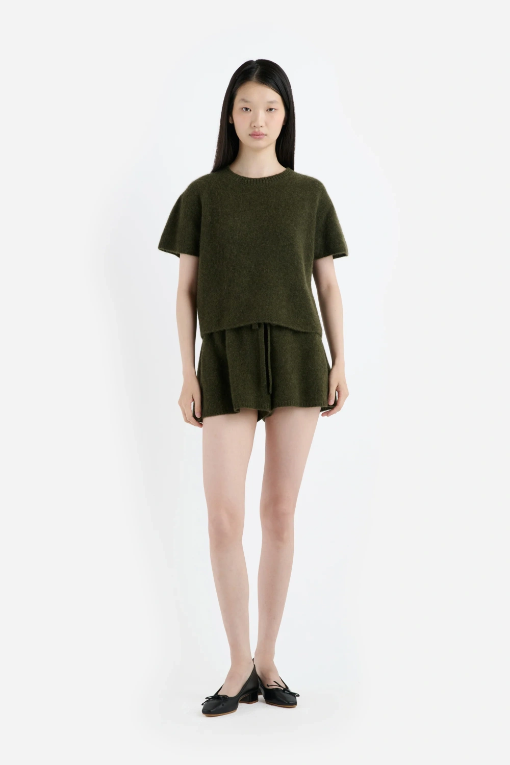 Boutique77 - חולצת טי-שירט Women's Cashmere Tee – TES-230291-303 – newolive – 1